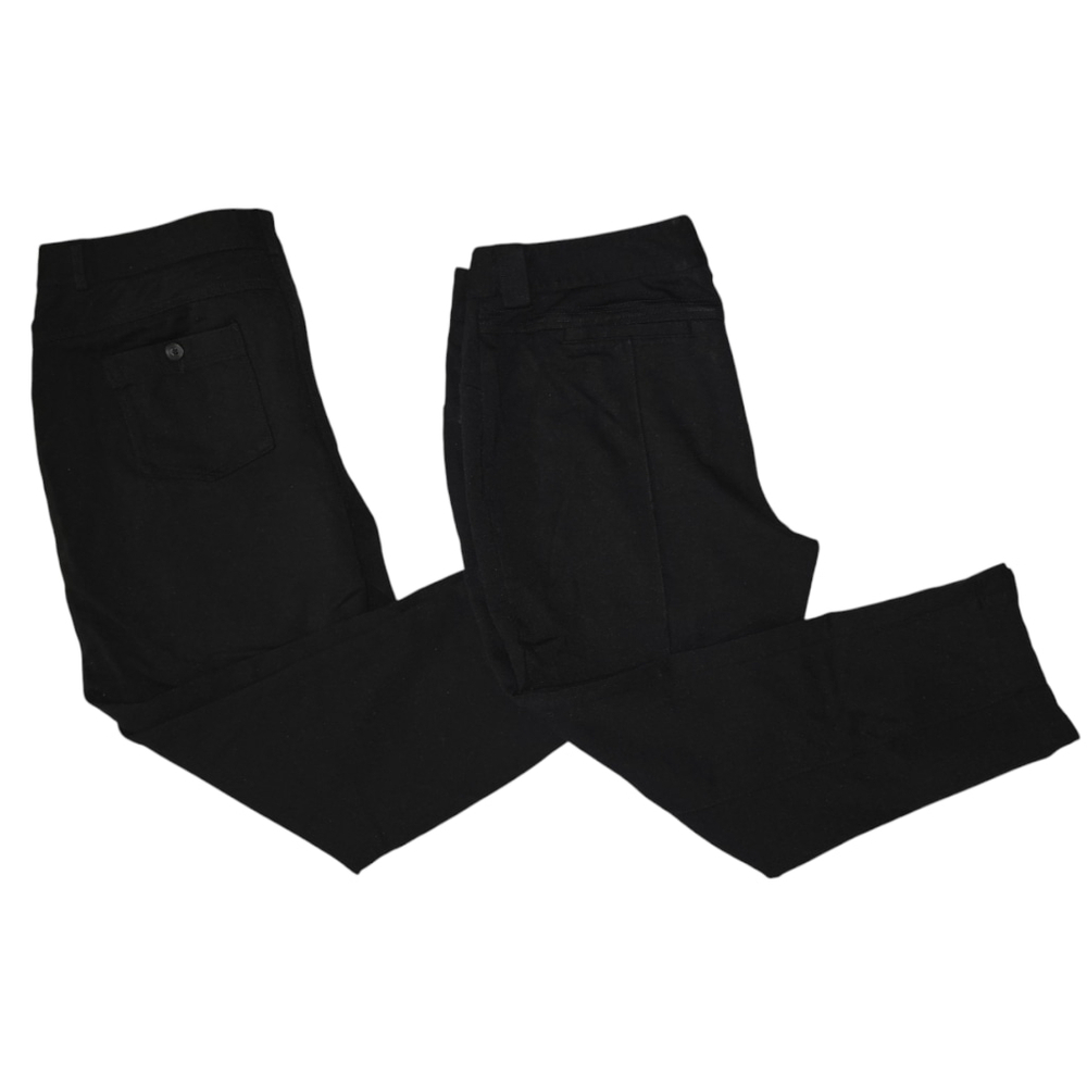 Lot of 2 VTG Women's INC INTL CONCEPTS Black Cropped Capri Pants, Sz 14 Pleated